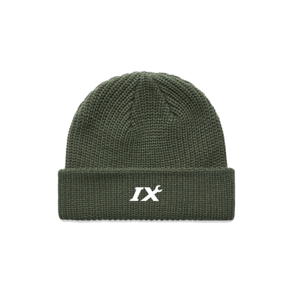 'IX' Cable Knit Beanie