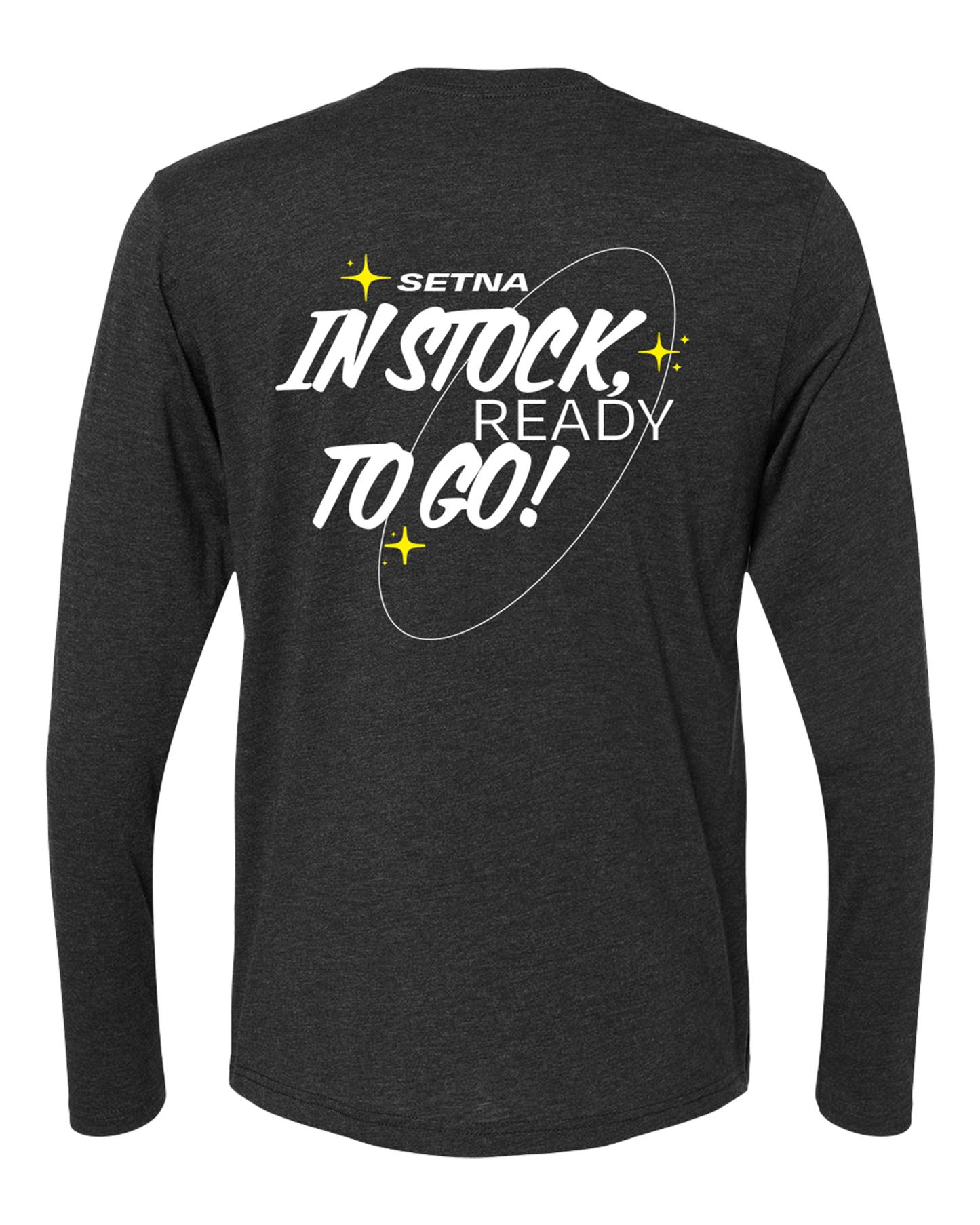 'In Stock' Long Sleeve Tri-Blend Tee