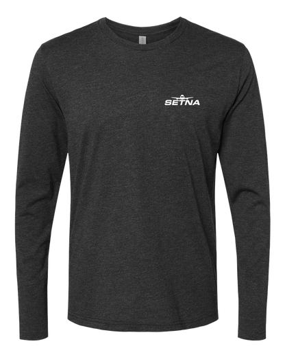 'Thank You For Shopping' Long Sleeve Tri-Blend Tee