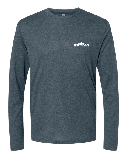 'Thank You For Shopping' Long Sleeve Tri-Blend Tee