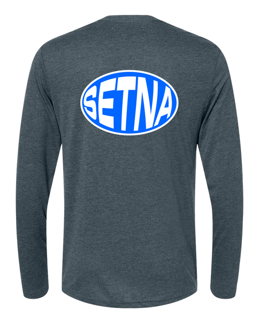 'Fisheye' Long Sleeve Tri-Blend Tee